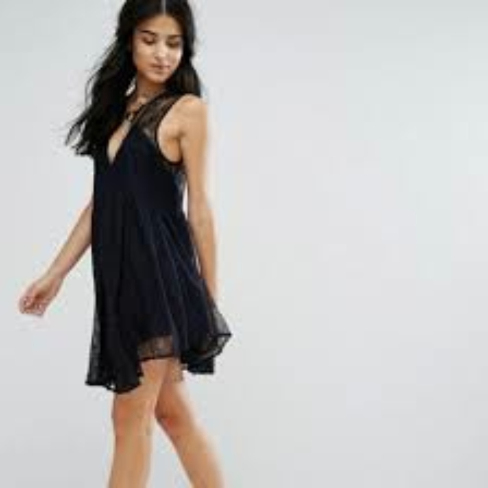 Free People Don't You Dare Swing Dress